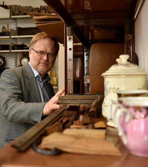 Portrét Václava Houfka, ředitele Oblastního muzea v Ústí nad Labem